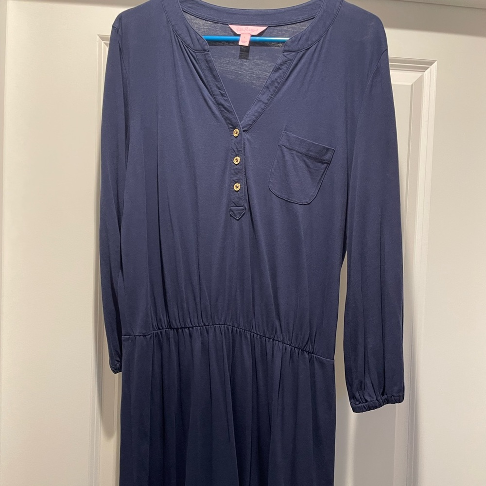 Lily Pulitzer long sleeve cinch dress